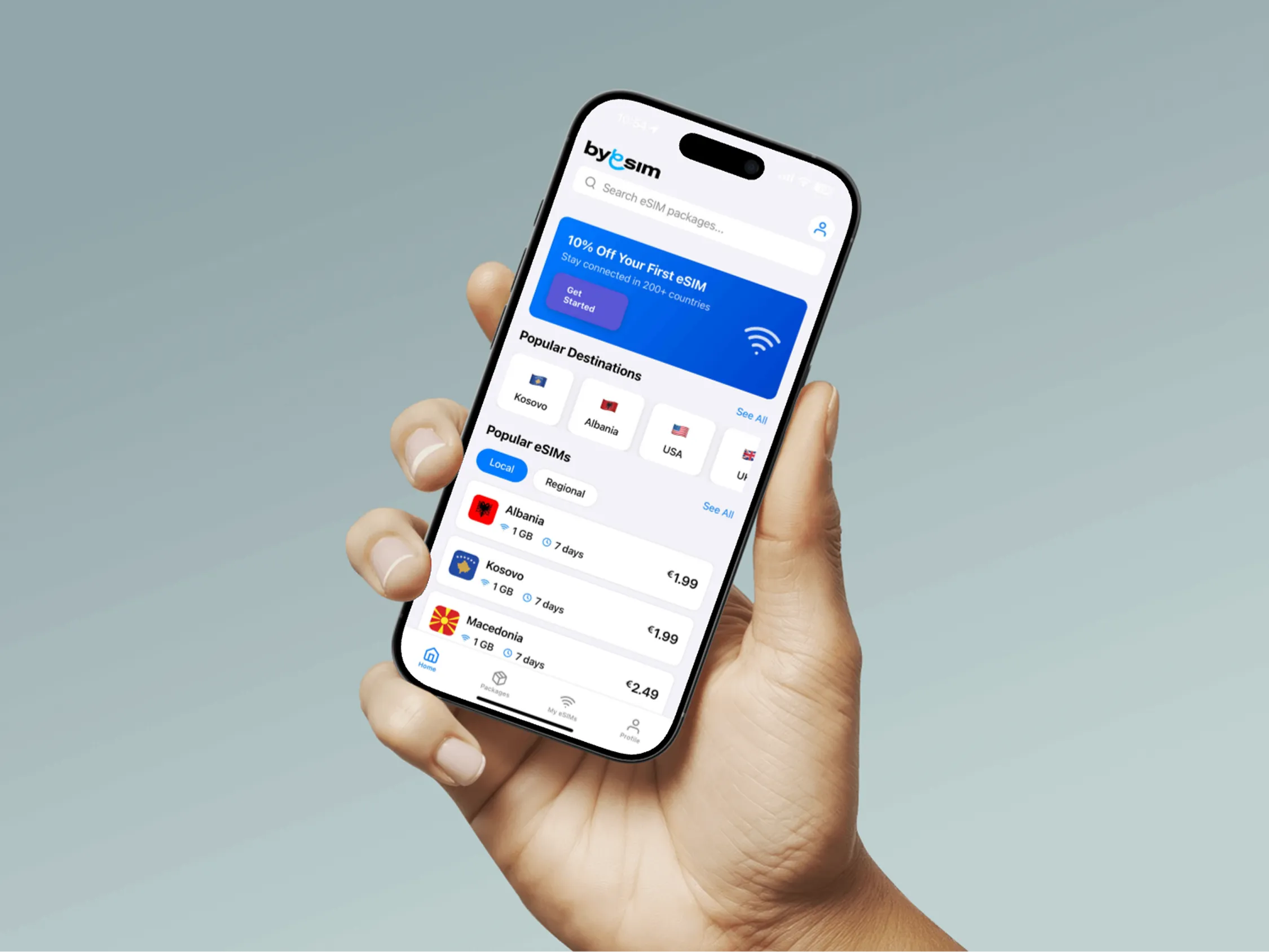 ByeSIM eSIM Reise-App