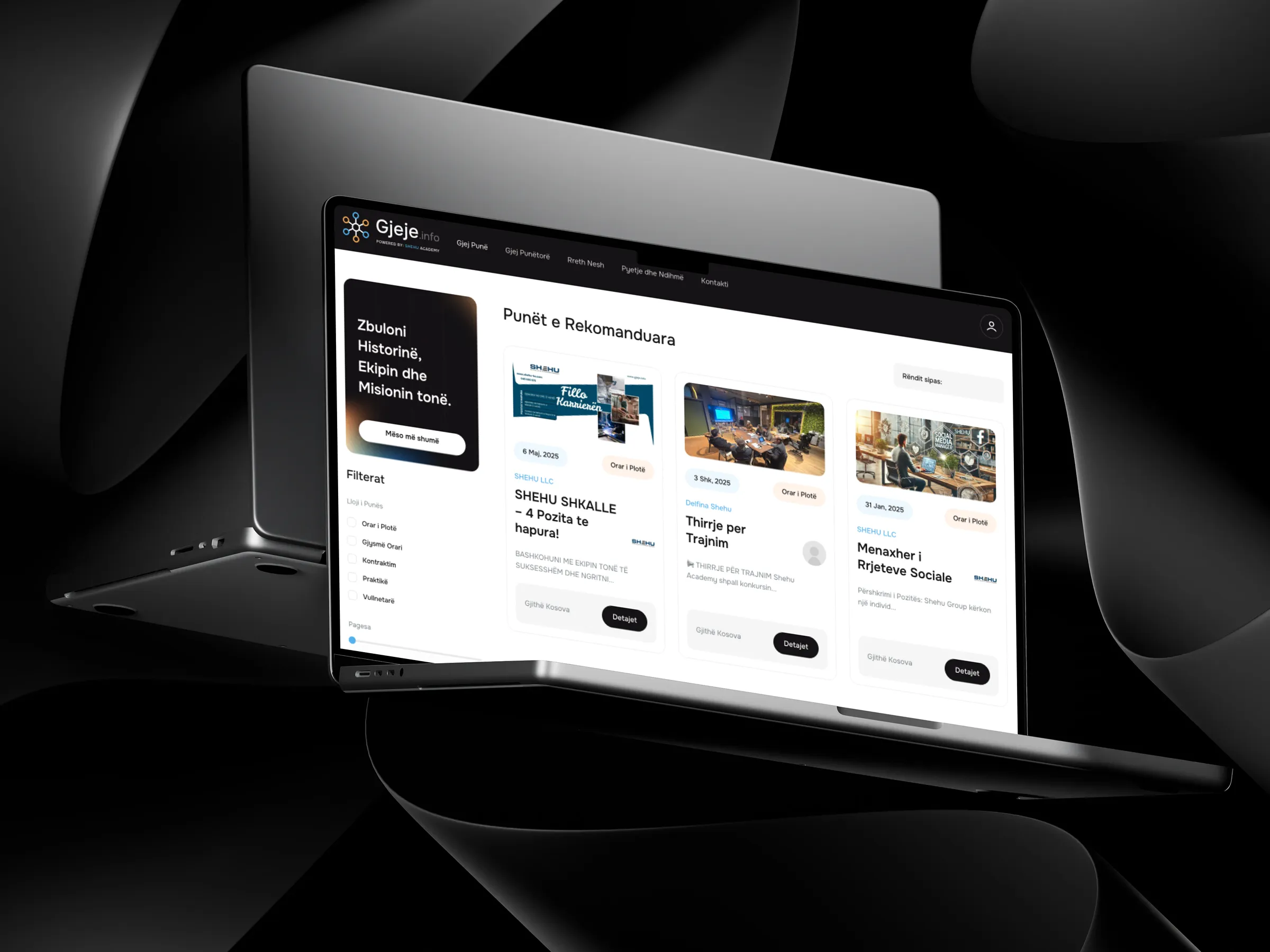 Gjeje.info lokales Verzeichnis-Portal Kosovo