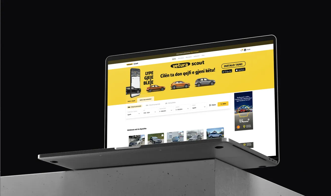 Vetura Scout Online-Fahrzeugmarktplatz Kosovo